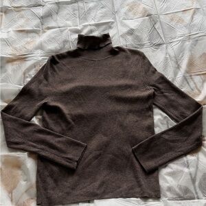 Brown Turtleneck Sweater